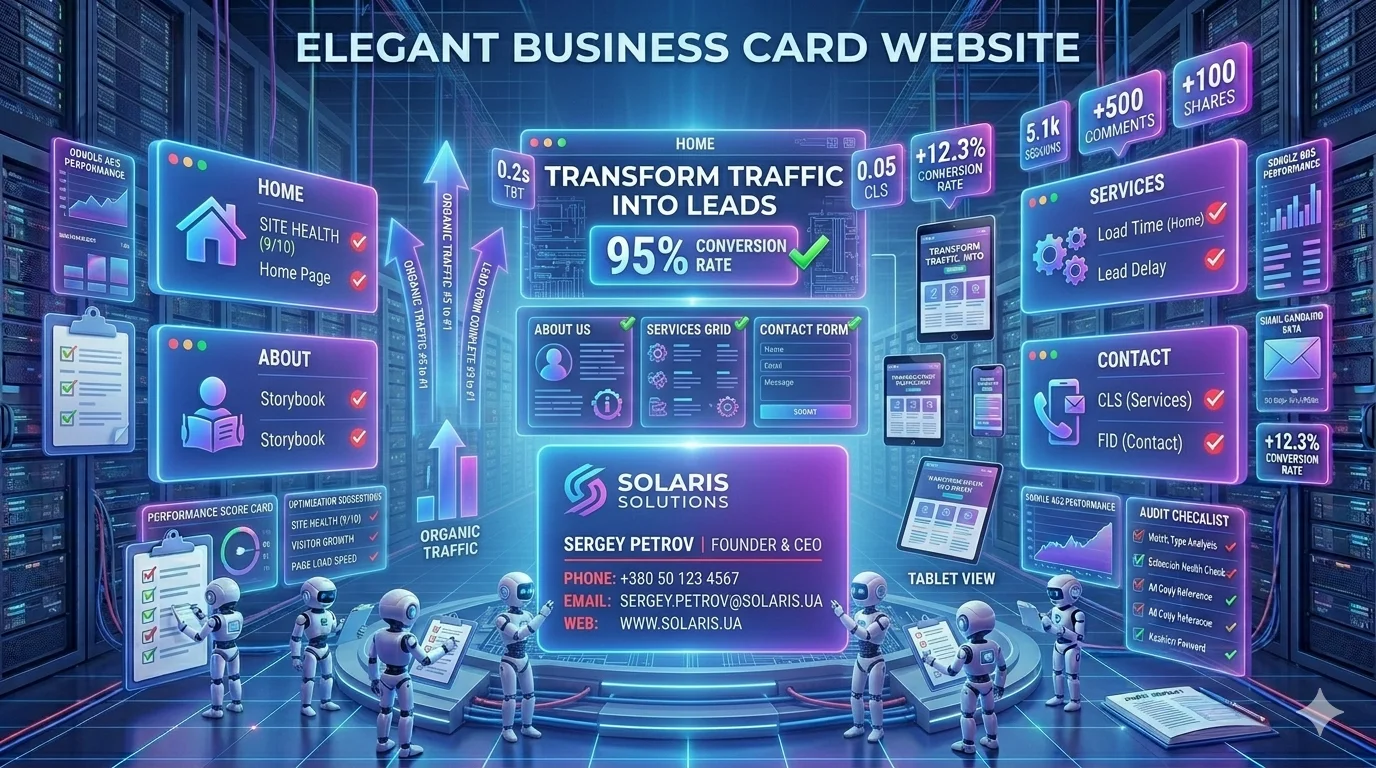 Сайт-візитка для малого бізнесу
