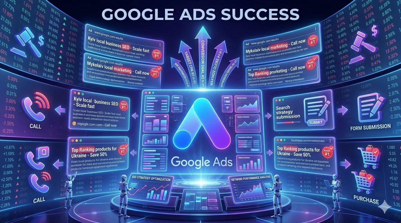 Google Ads, повне налаштування рекламних кампаній